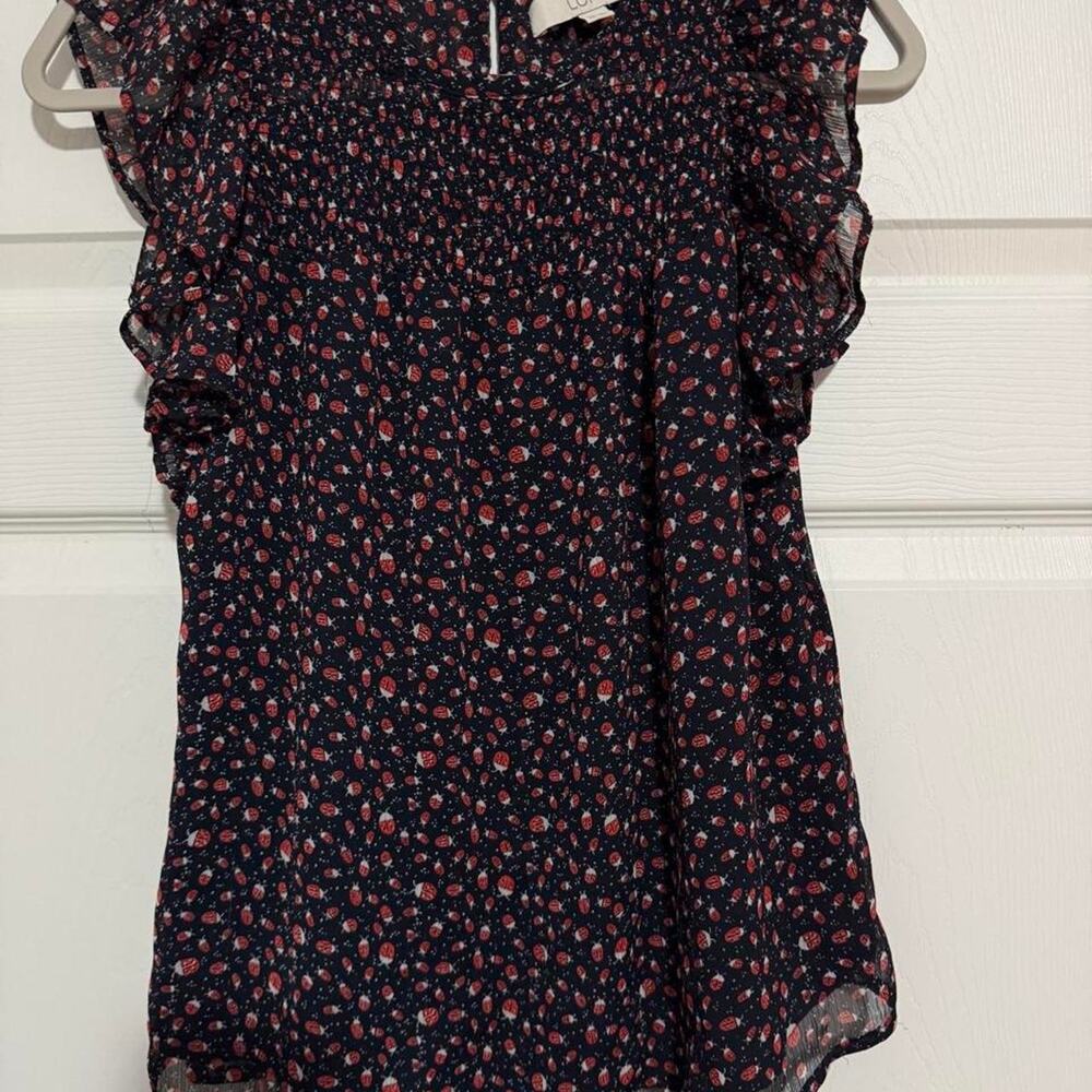 Loft navy black floral